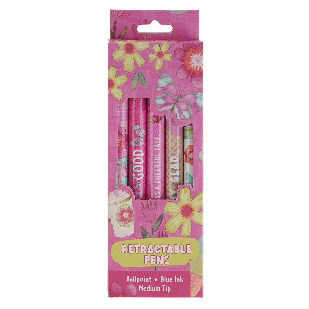 Christian Art Gifts - Pen Set 5 pc Be Truly Glad 1 Peter 1:6