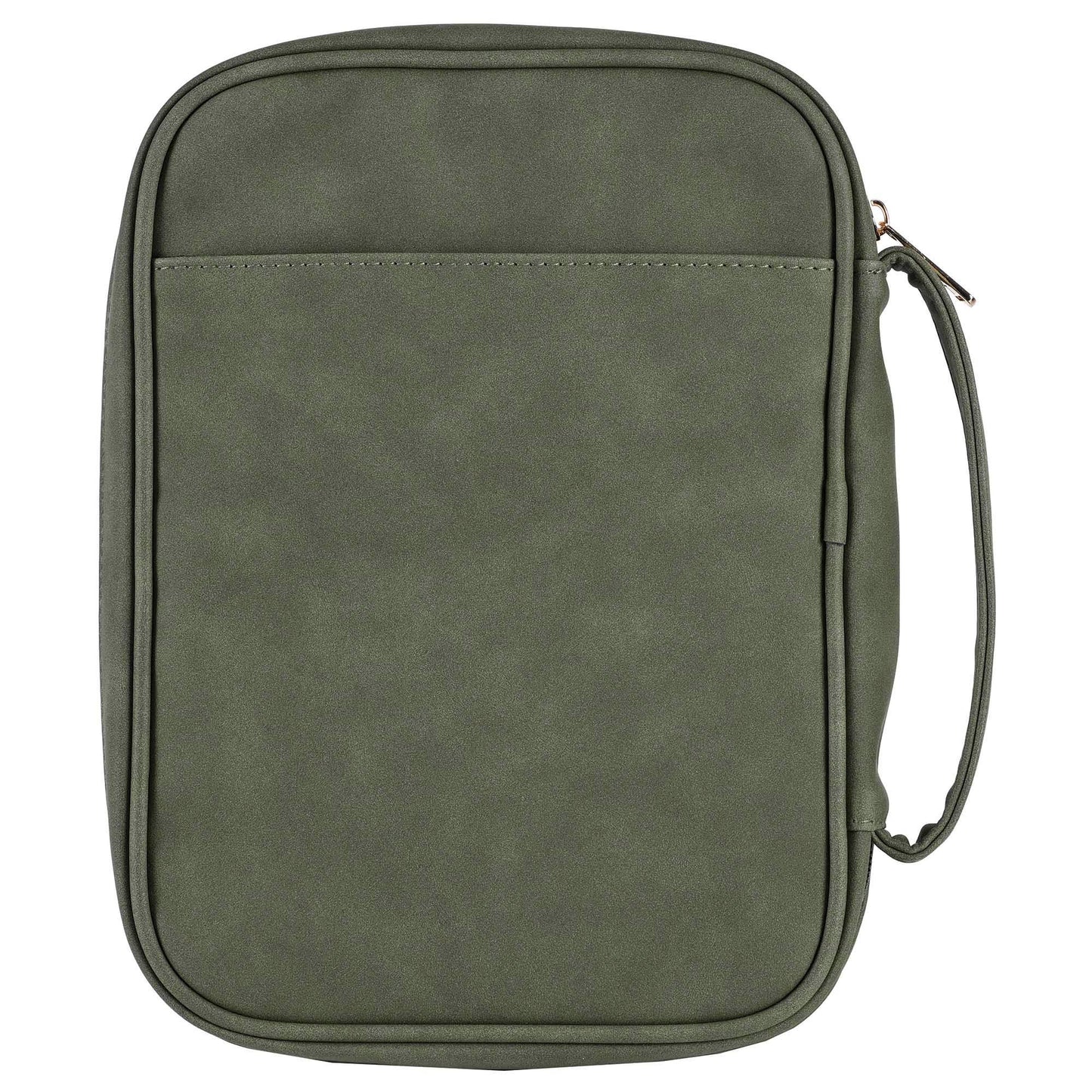 Magnolia - White Dove Bible Case Embroidered Cross Green XLarge