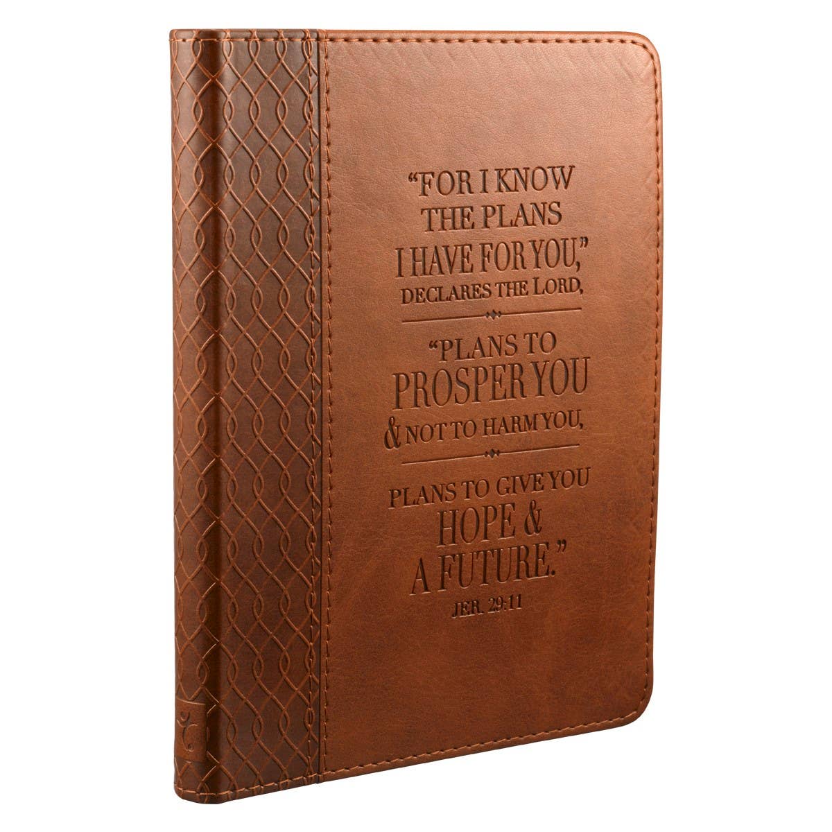 Christian Art Gifts - Journal Handy Brown Hope & a Future Jer. 29:11