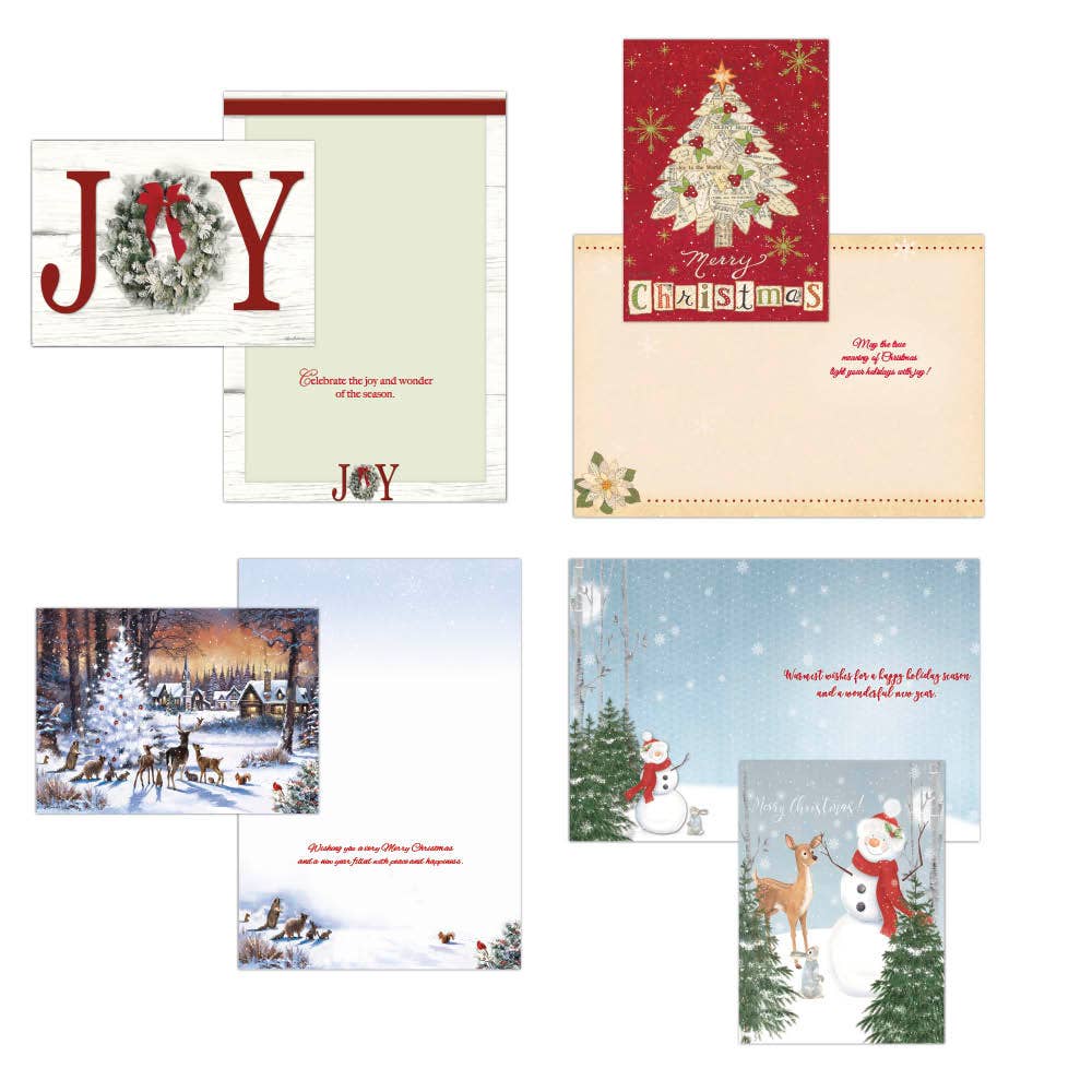 Crown Point Graphics - Jingle and Joy - Large Boxed Christmas Card Assortment