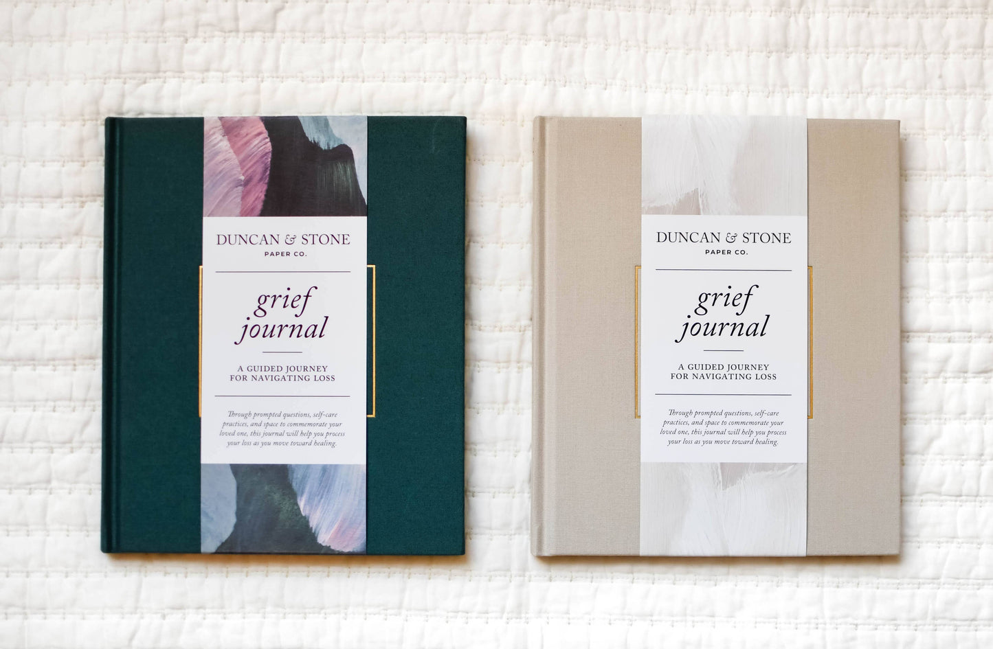 Duncan & Stone Paper Co. - Grief Journal - Teal | Sympathy Gift | Loss of Child Journal