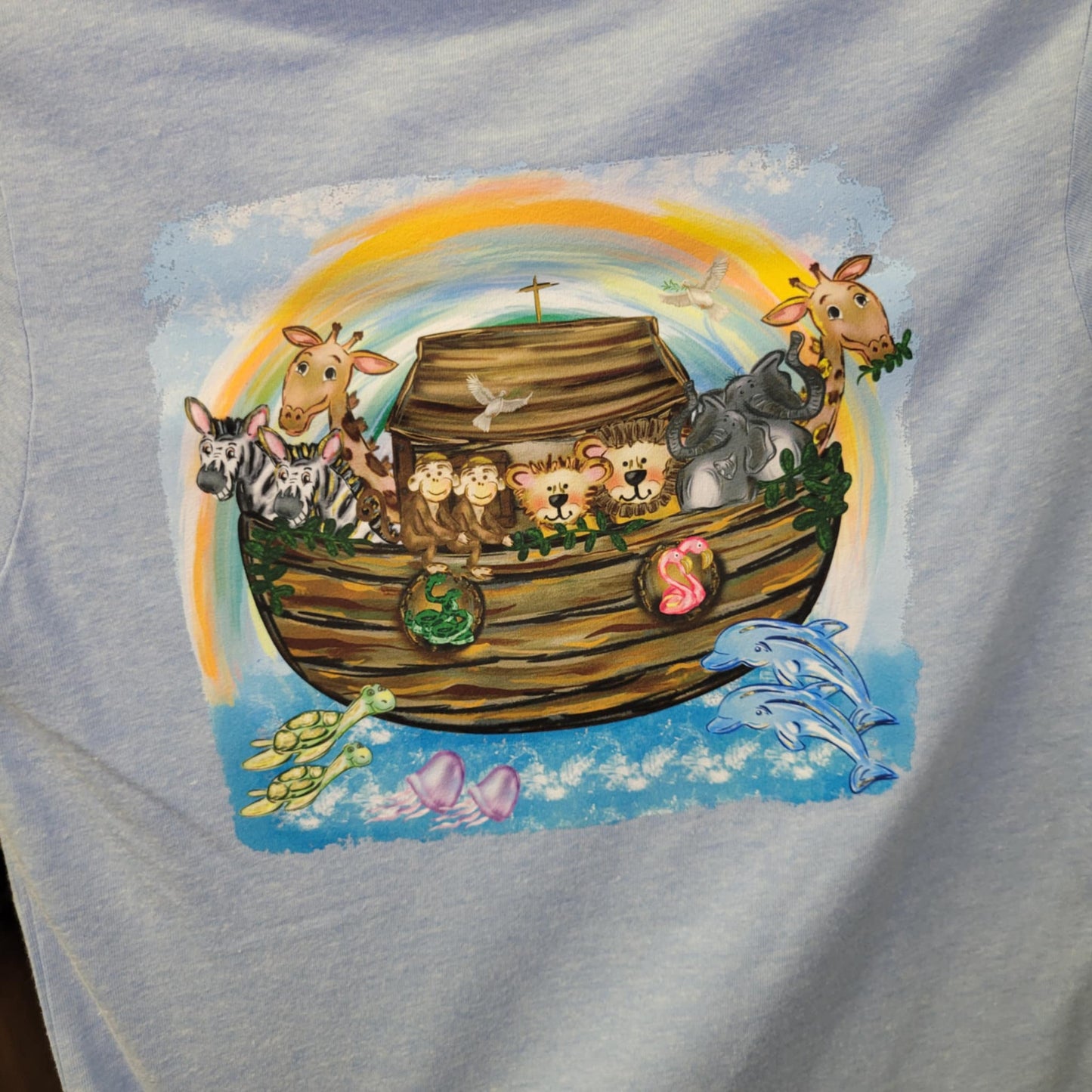 Saving Grace Tee Co.- Noah's Ark youth tee, boys blue
