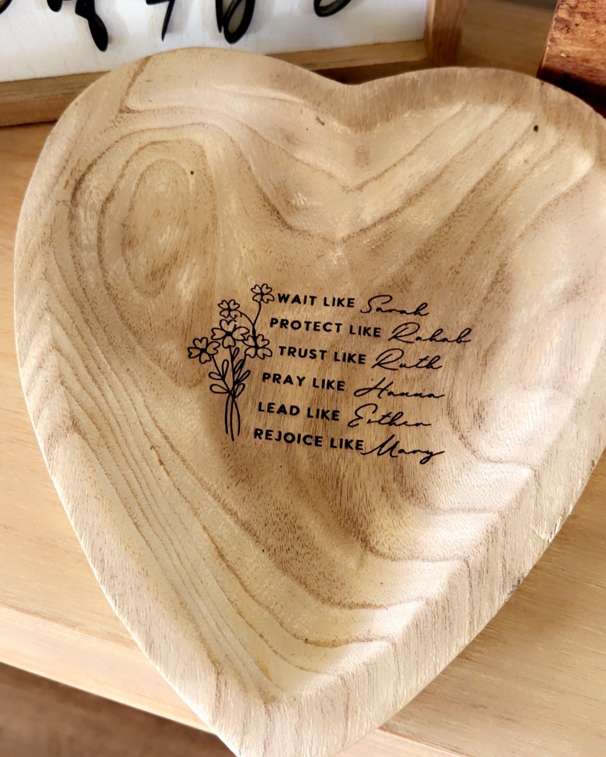 This Little Light of Mine Designs- Small Wooden Heart