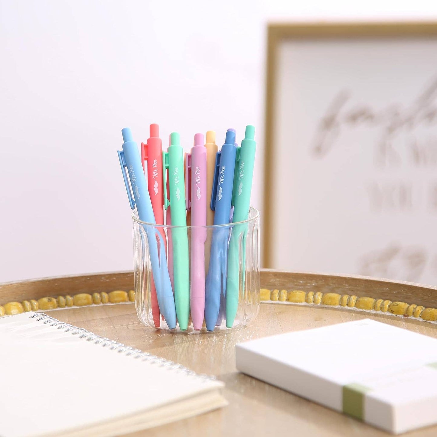 Mr. Pen - Retractable Gel Pens, 10 Pack, Color Ink, 0.7mm