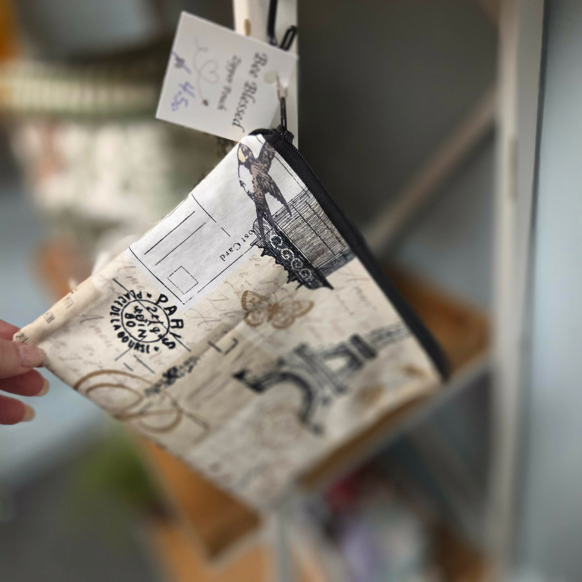 Zipper Pouch- Bee Blessed