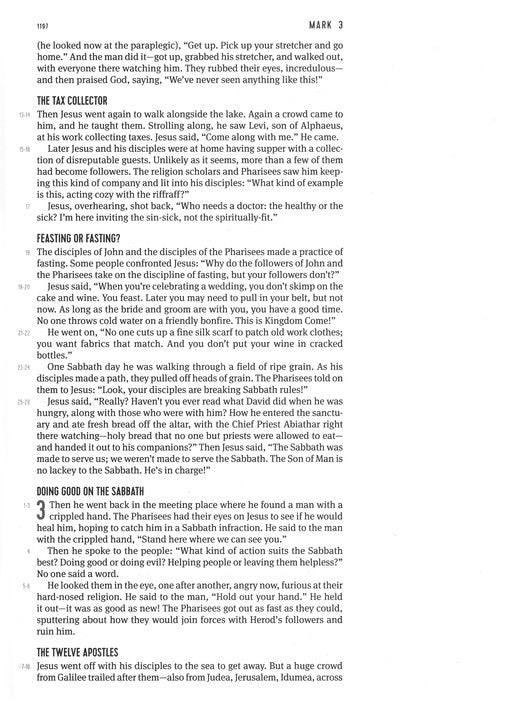 The Scribe Bible: Featuring The Message by Eugene H. Peterson, Dark Walnut