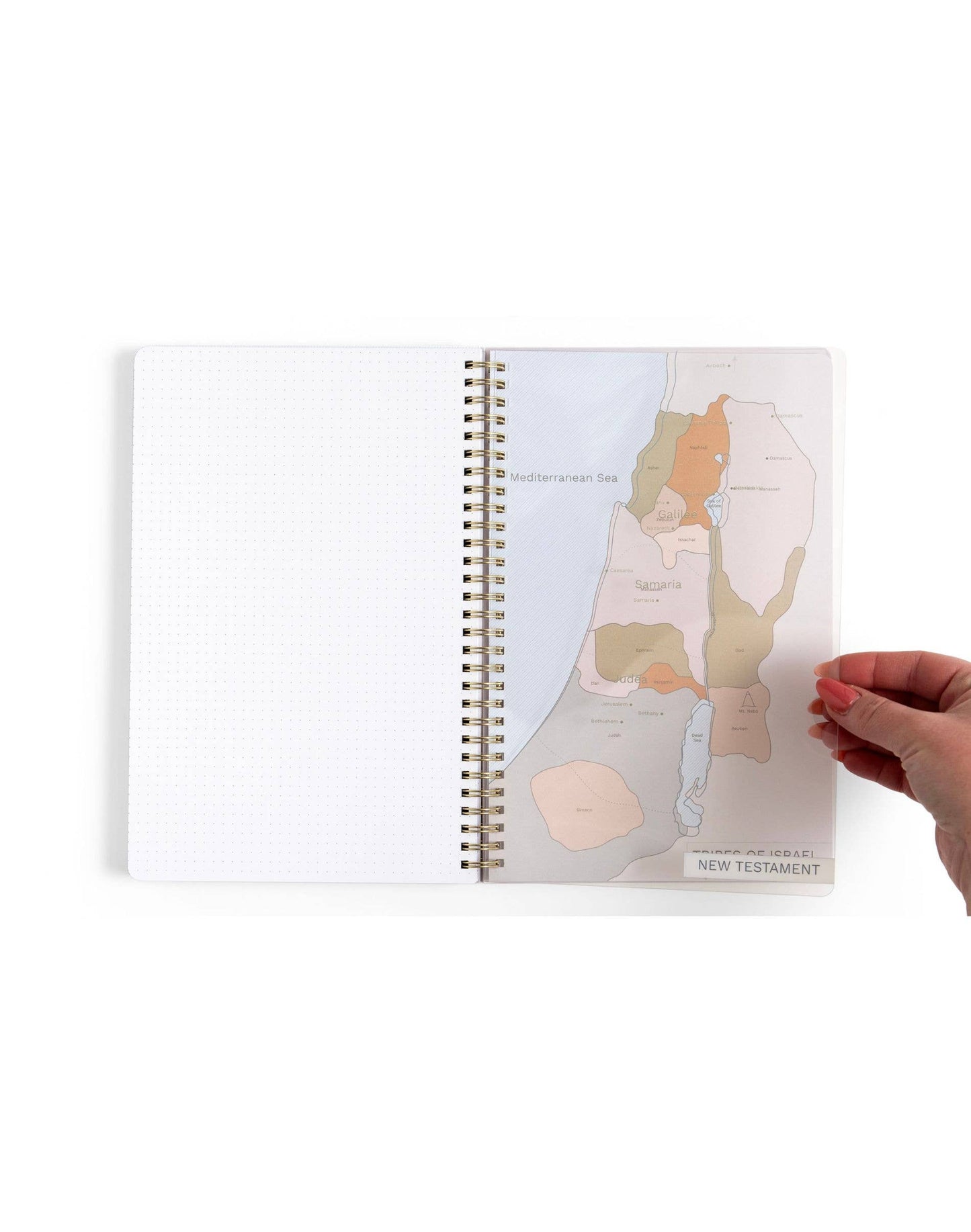 Church Notes Co. - Lilac Church Notes Bible Reference Notebook with Maps