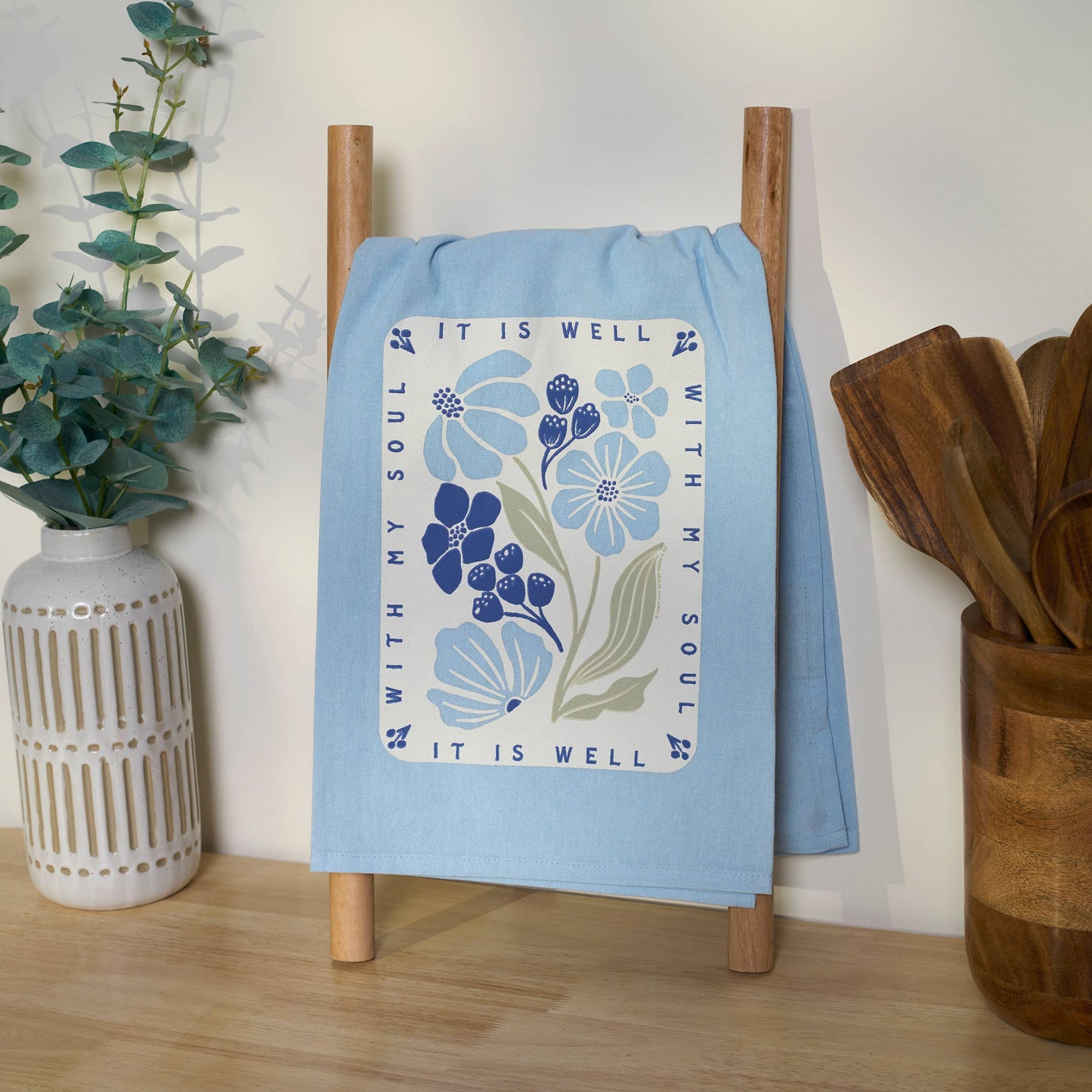 Primitives by Kathy - It Is Well With My Soul Kitchen Towel
