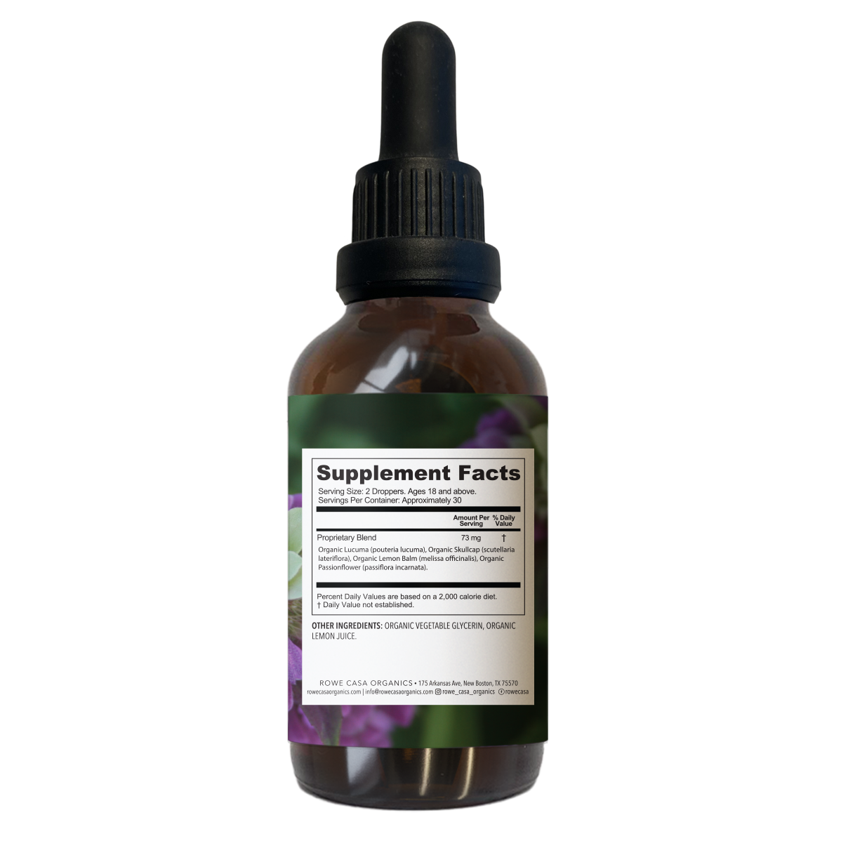 Rowe Casa Organics - ANXIETY SUPPORT TINCTURE | 2 OZ