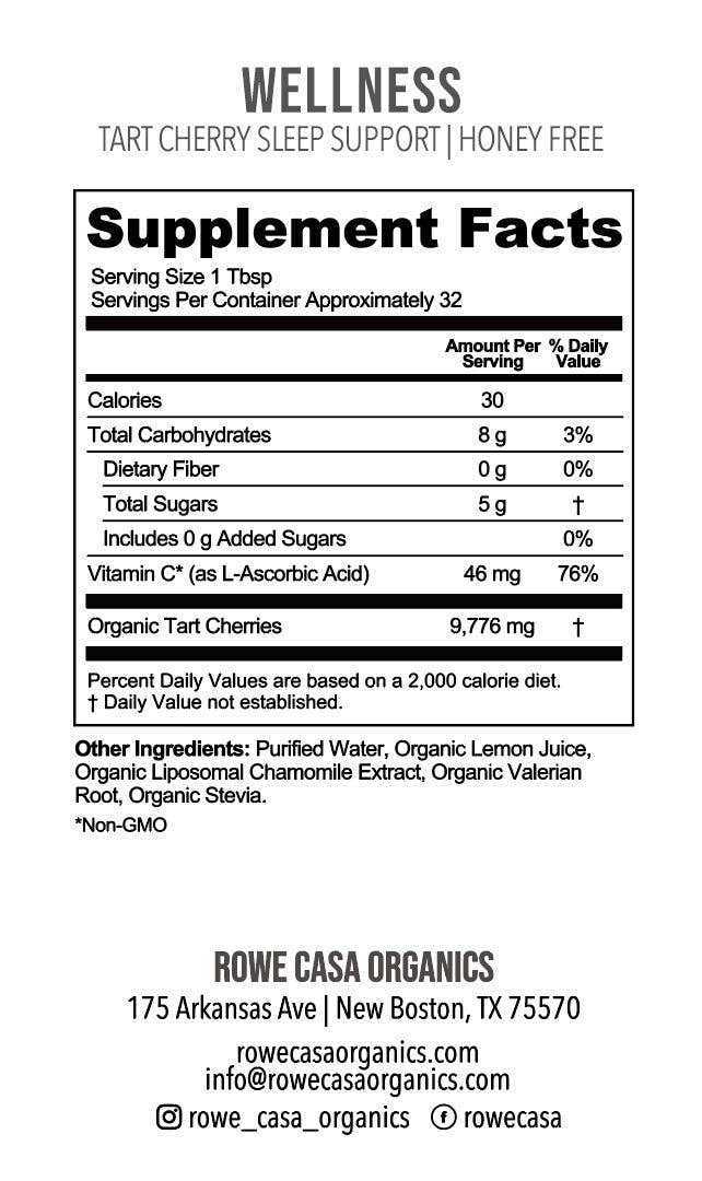 Rowe Casa Organics - TART CHERRY SLEEP SUPPORT | 16 Oz