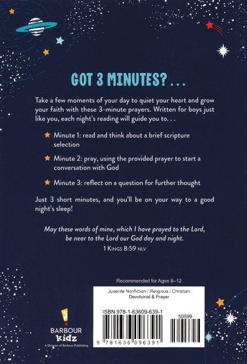 3-Minute Bedtime Prayers for Boys