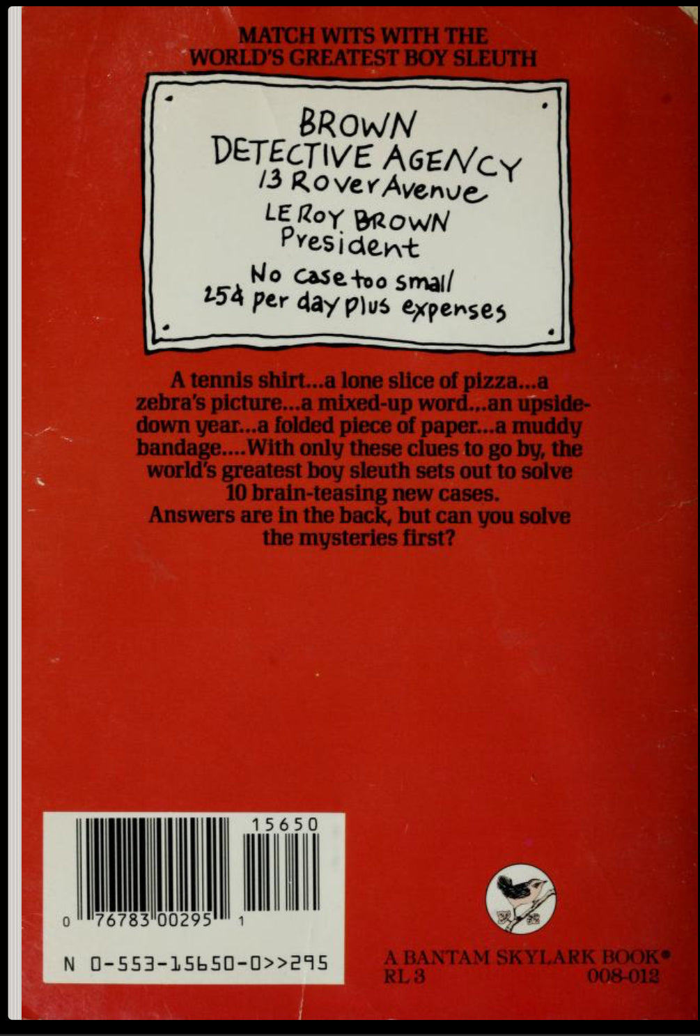 Encyclopedia Brown and the Case of the Treasure Hunt (Encyclopedia Brown #17