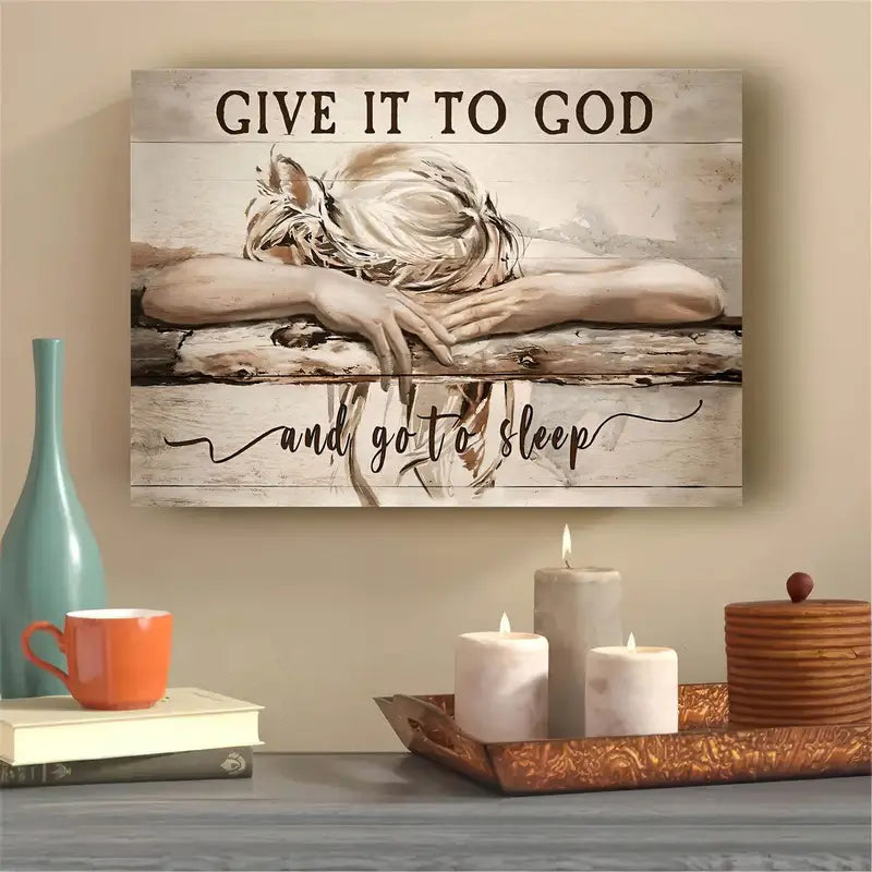 Whimsical Sleeping Girl Landscape Canvas Print - Vibrant Christian Wall Art
