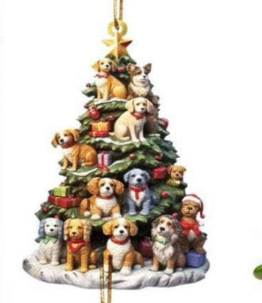 Puppy Christmas Tree Ornament