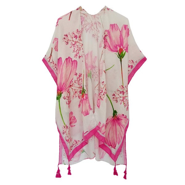 Do Everything In Love Painterly Flower Kimono