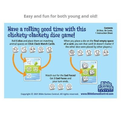 Bible Animals Click Clack Match