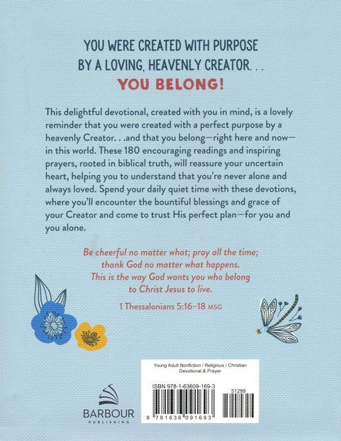 You Belong (teen girl): Devotions and Prayers for a Teen Girl's Heart