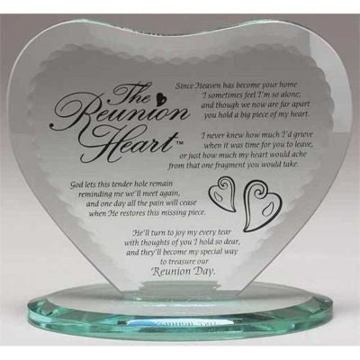 Tabletop Plaque Heart Reunion Heart