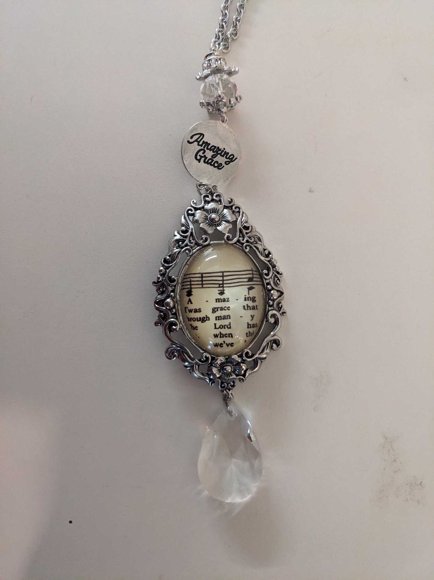 Amazing Grace Necklace Music Gem 30"L