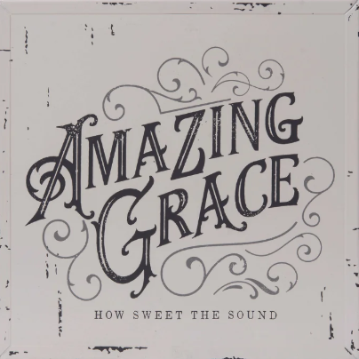 Metal Amazing Grace Sign