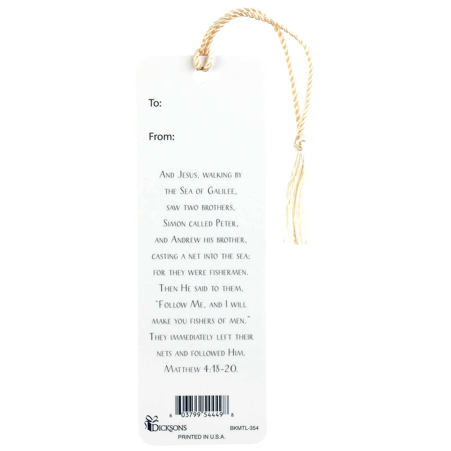Dicksons - FISH FISHERS OF MEN TASSEL BOOKMARK