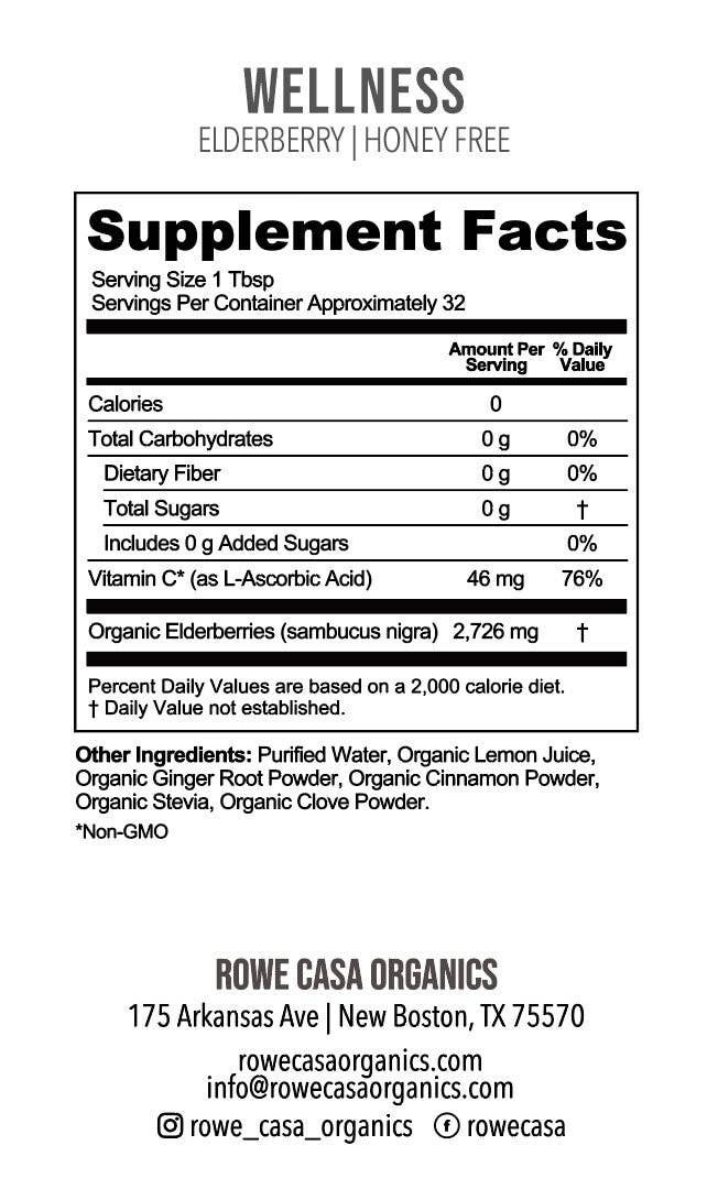 Rowe Casa Organics - ELDERBERRY IMMUNE SUPPORT | 16 oz