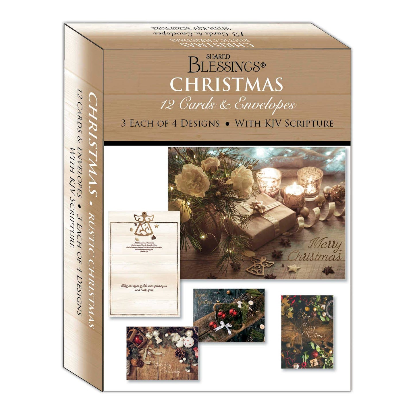 Crown Point Graphics - Rustic Christmas - Boxed Christmas Cards, Box of 12