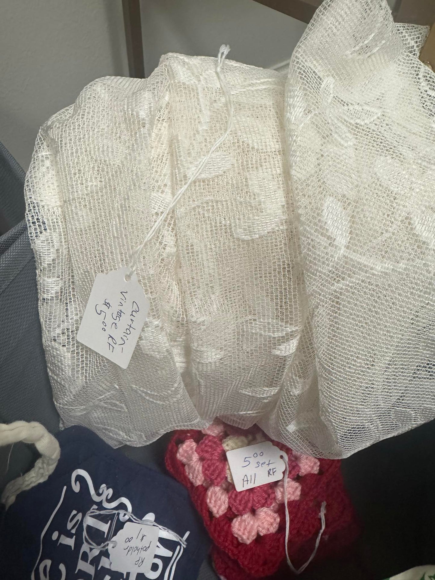 Rhonda Foster Rhonda's Relics- vintage lace curtain