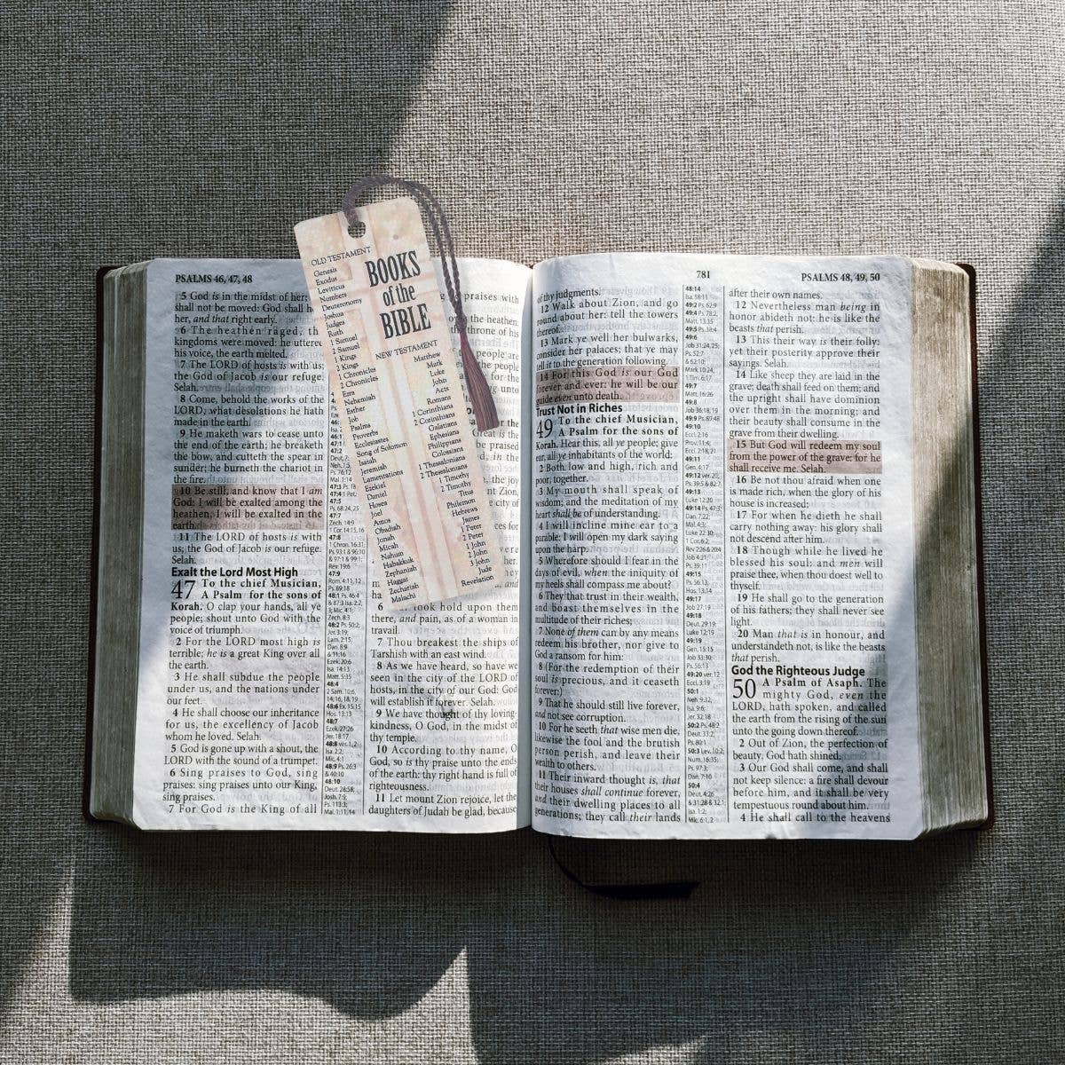 Dicksons - Books Of The Bible Tassel Bookmark