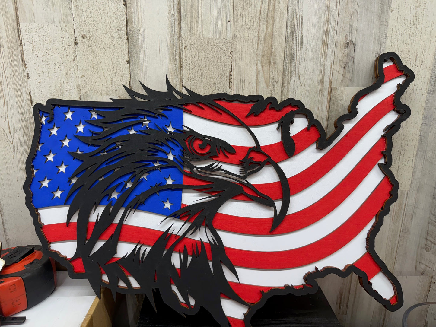 Created With Heart- USA EAGLE SIGN