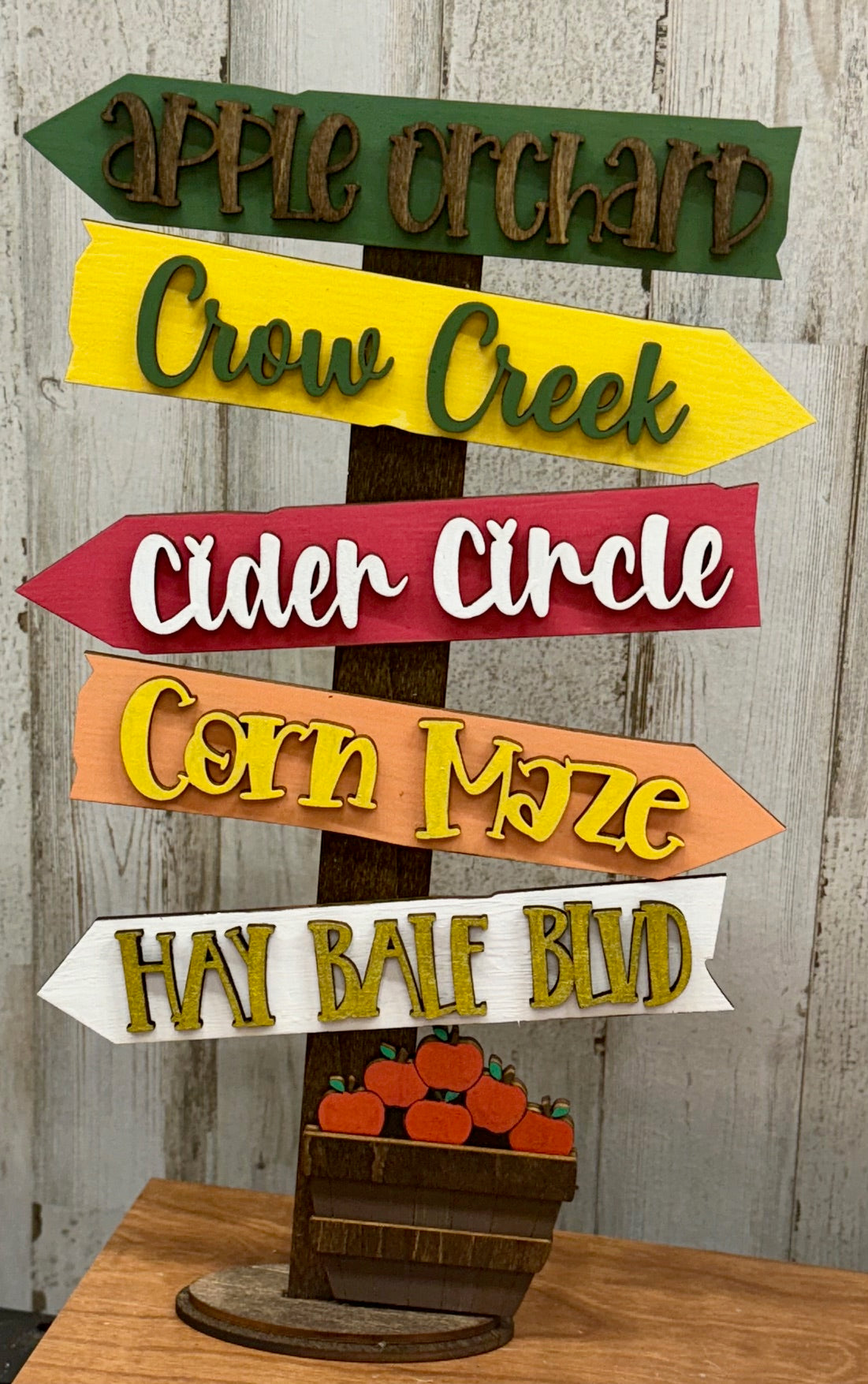 Fall Street Sign- Created With Heart