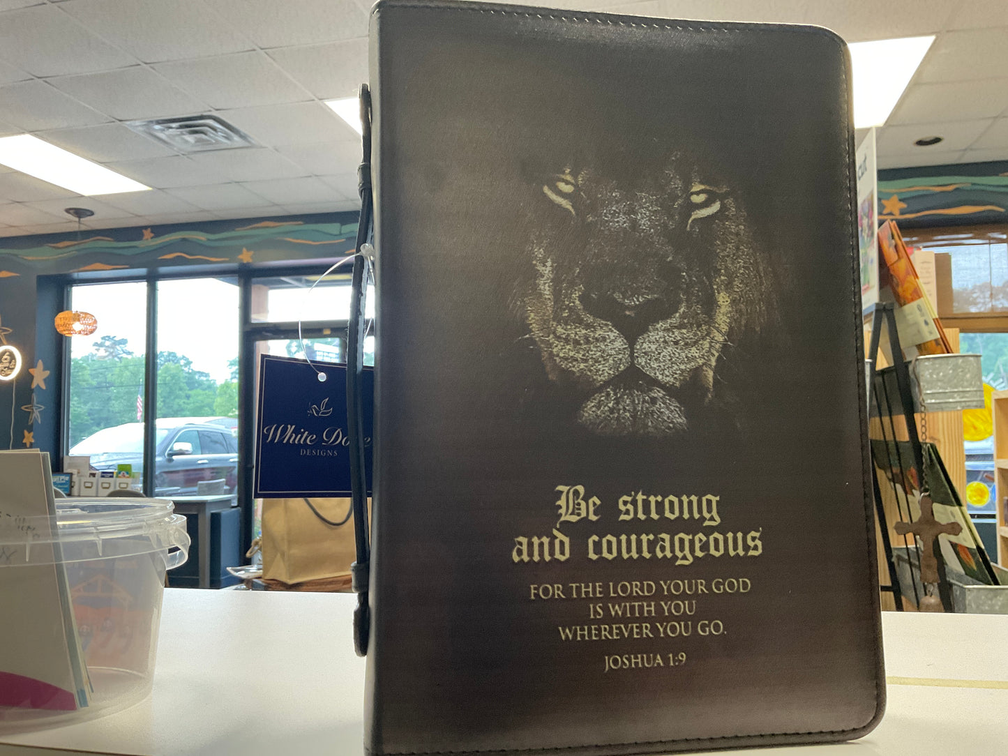 Be strong and courageous bible cover