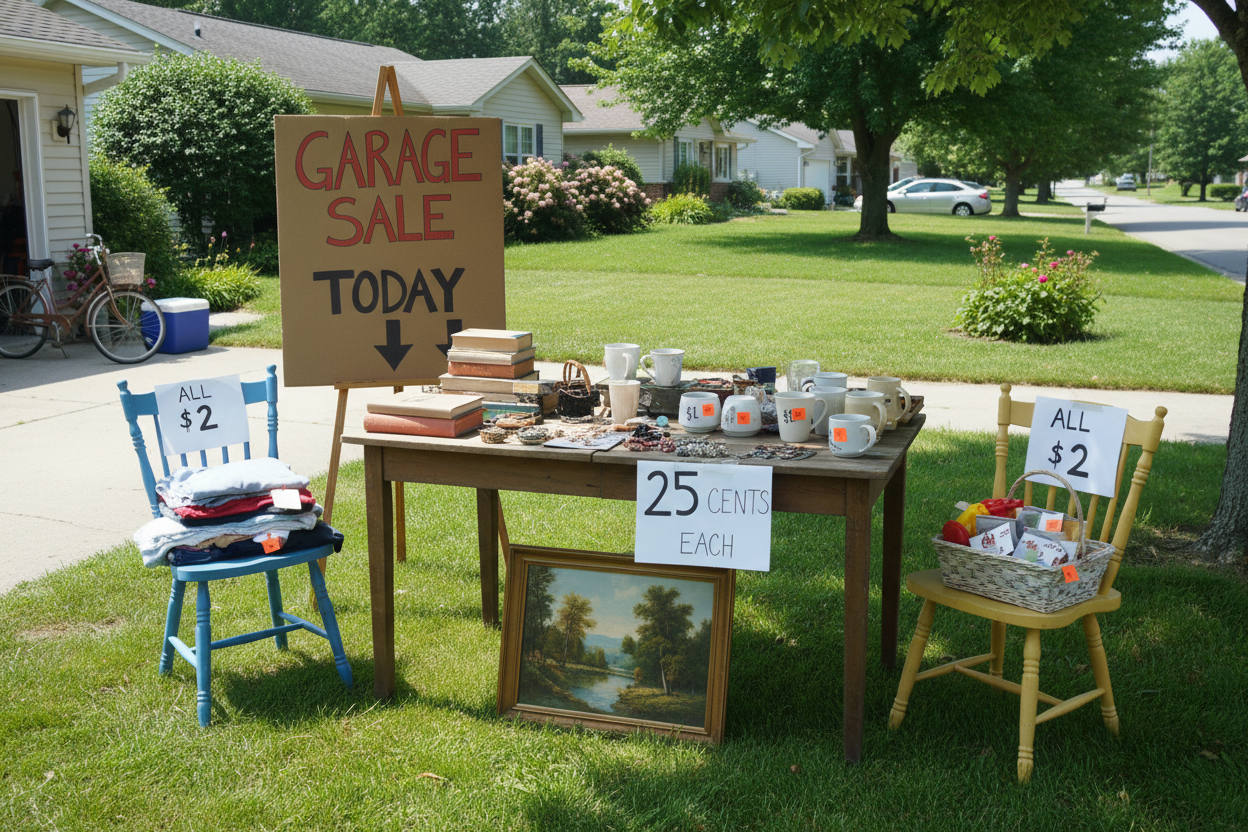 Community Garage Sale Vendor Booth