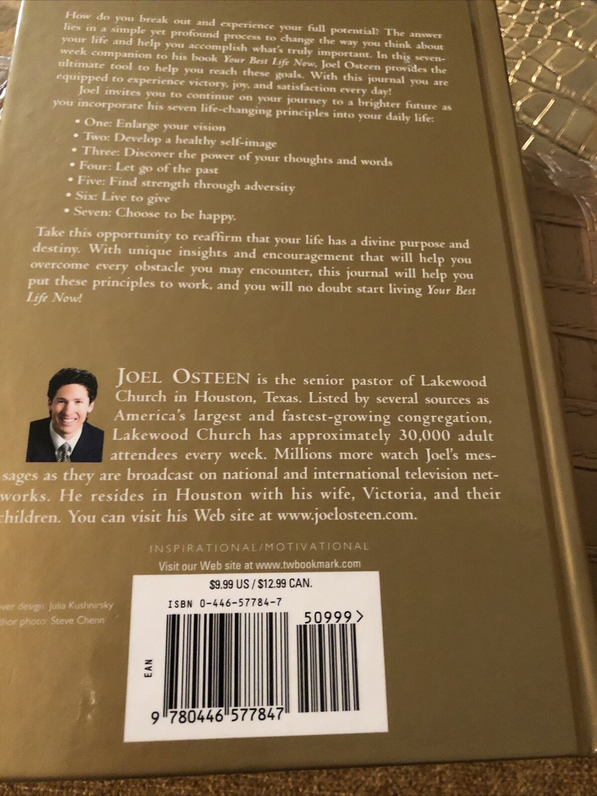 Your Best Life Now Journal Hardcover Book