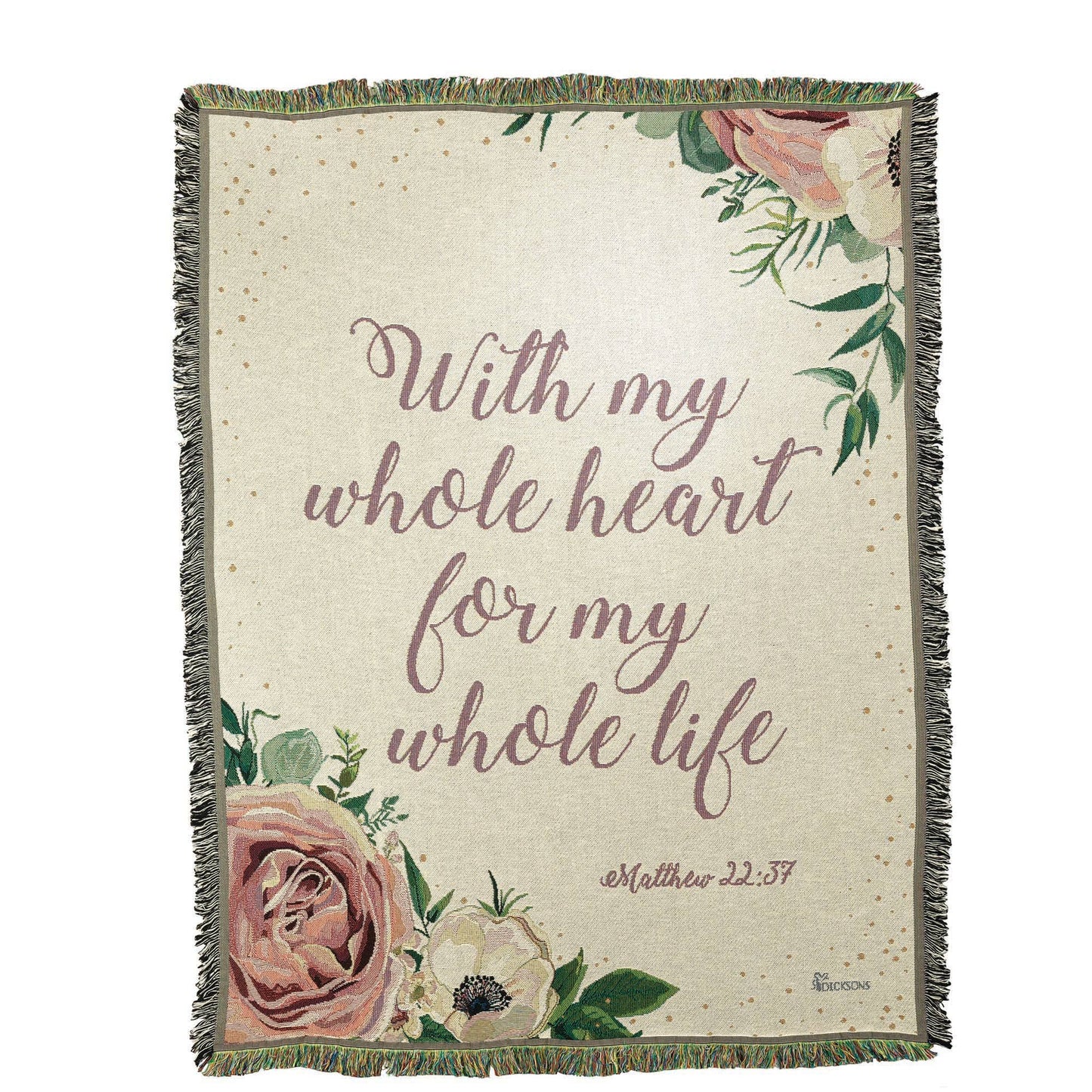 Dicksons - Throw With My Whole Heart Cotton 48X68