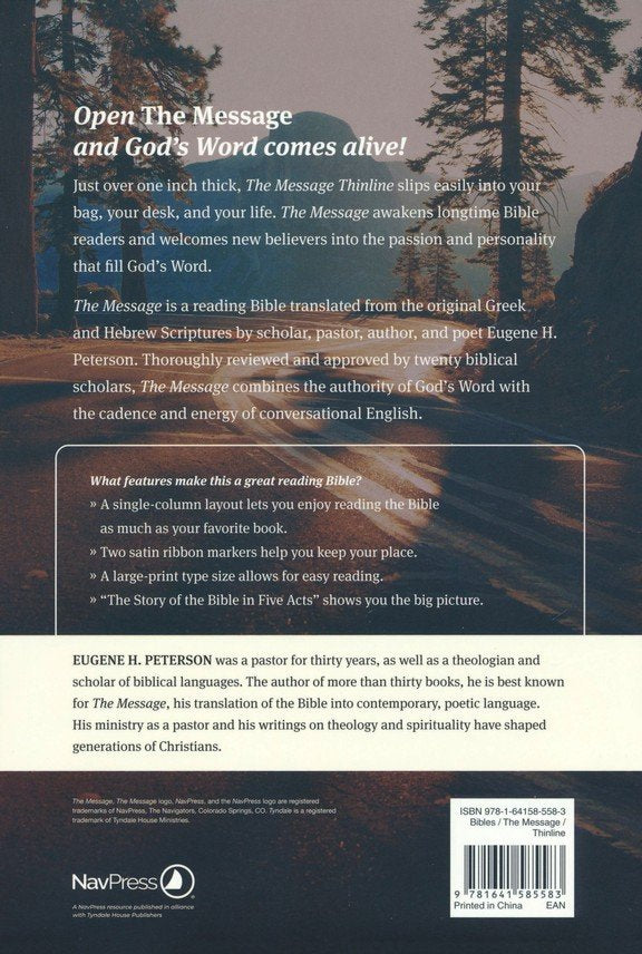 The Message Thinline, Large Print (LeatherLike, Arrow Saddle Tan), LeatherLike, Arrow Saddle Tan