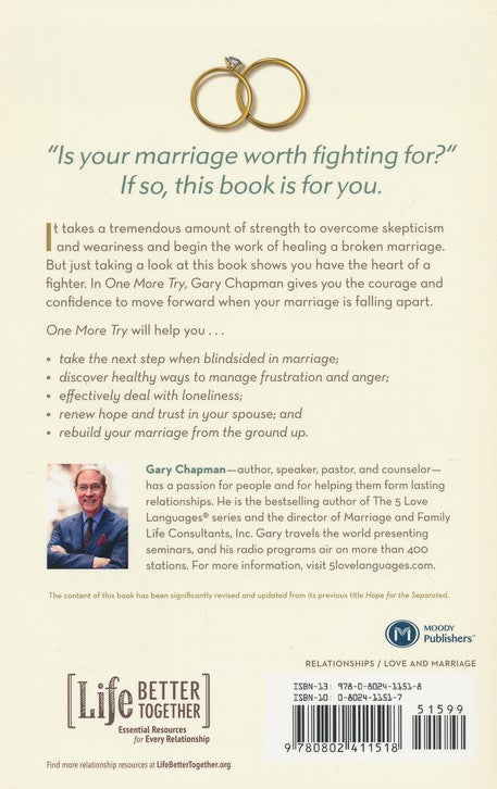 One More Try: WHAT TO DO WHEN YOUR MARRIAGE IS FALLING APART
