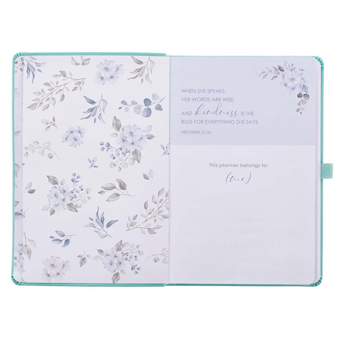 Mint Green Faux Leather Rolene Strauss Undated Planner