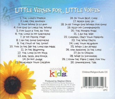 Little Verses for Little Voices CD