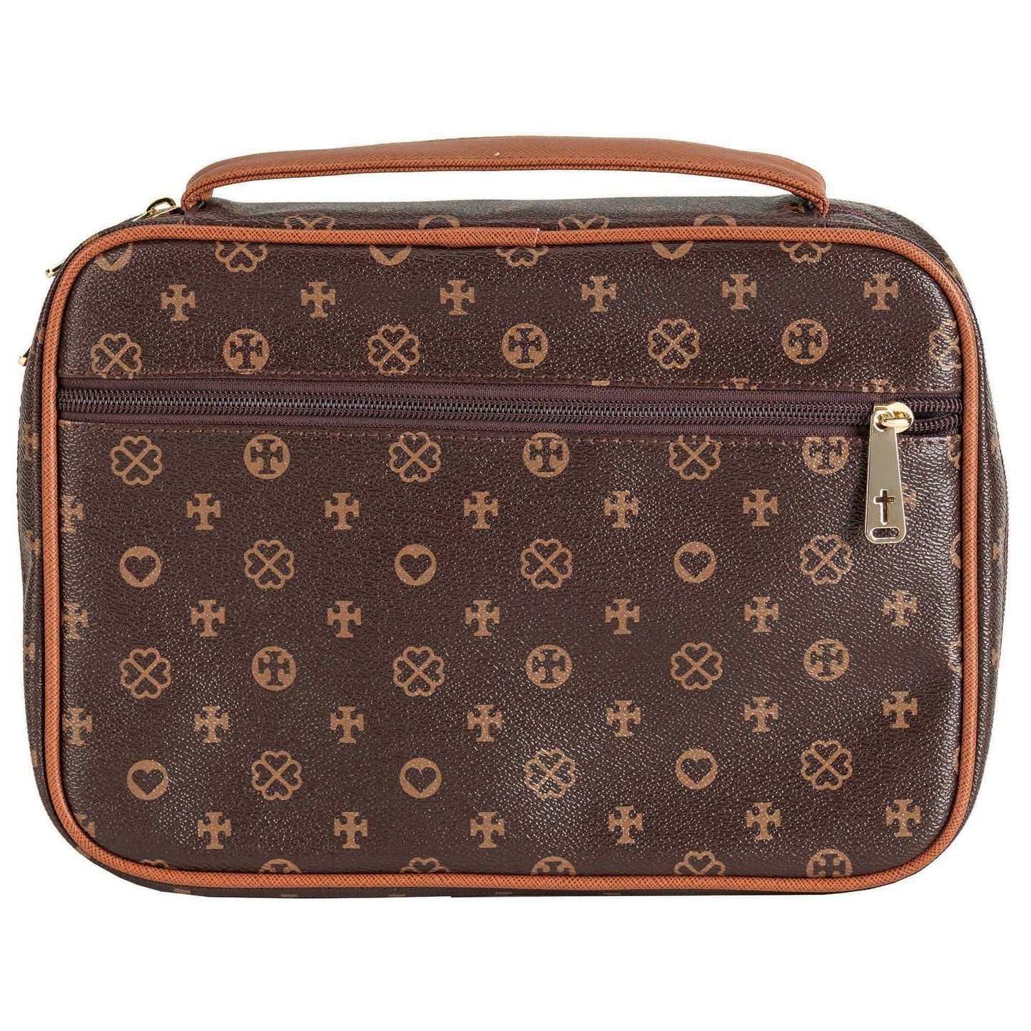 Dicksons - Bible Cover Brown Heart Large