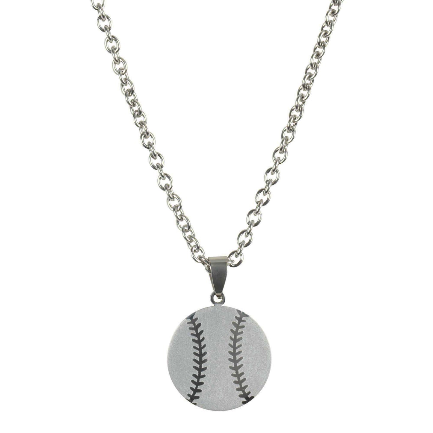 Dicksons - NECKLACE BASEBALL PRAY HARD HIM SSTL 24"
