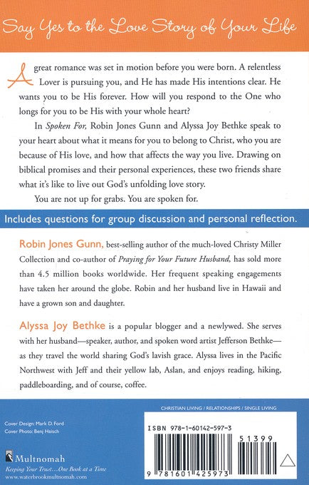 Spoken For: Embracing Who You Are and Whose You Are