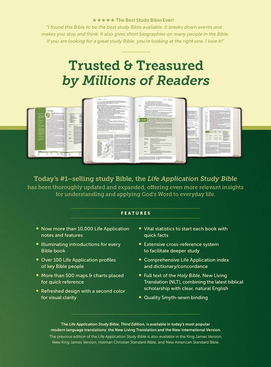 NLT Life Application Study Bible, Third Edition