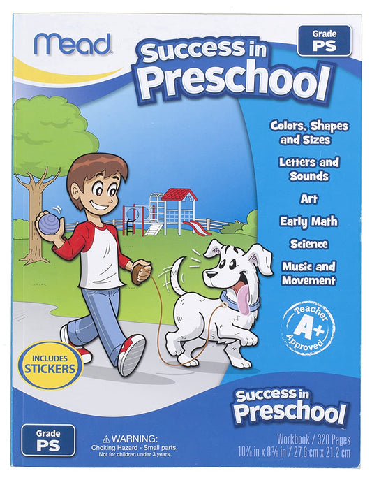 Mead Success In Preschool Workbook, Grades Pre-K
