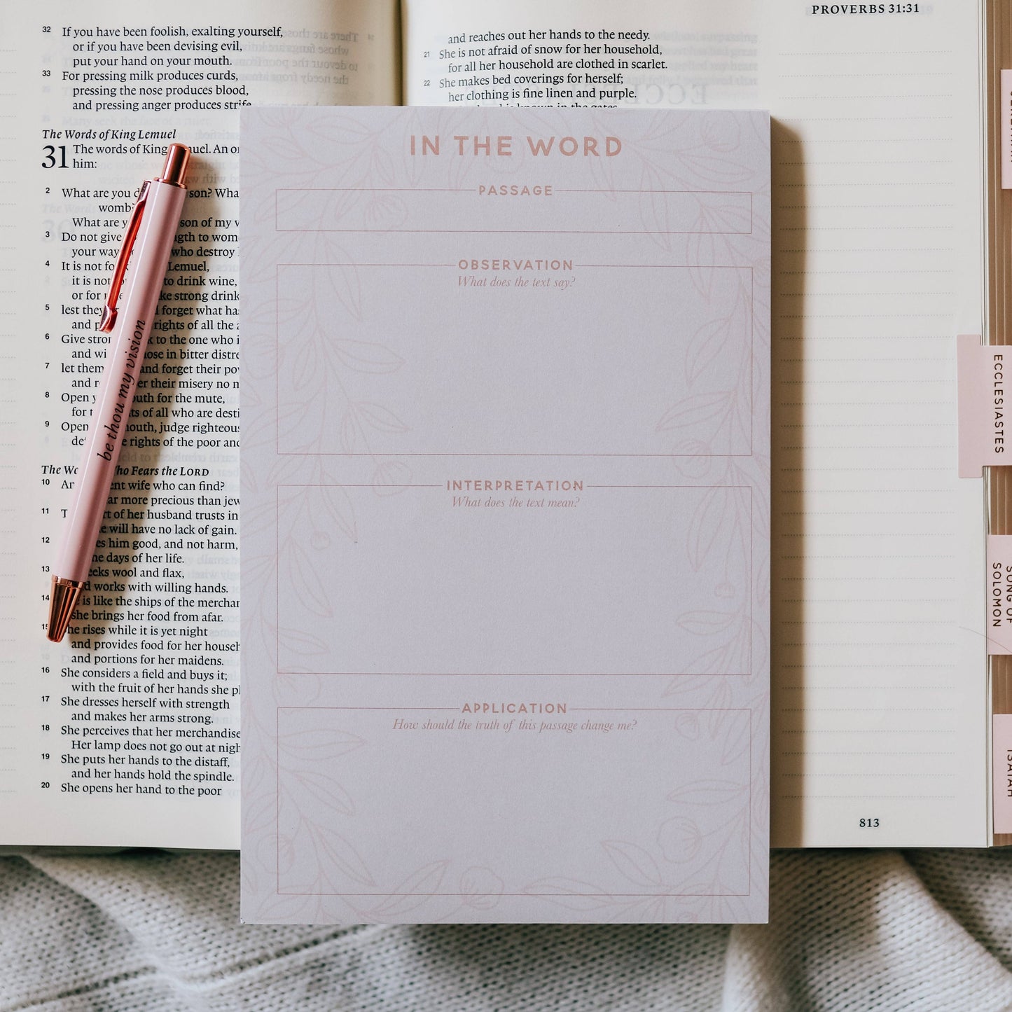 The Daily Grace Co - In The Word Prompt Notepad