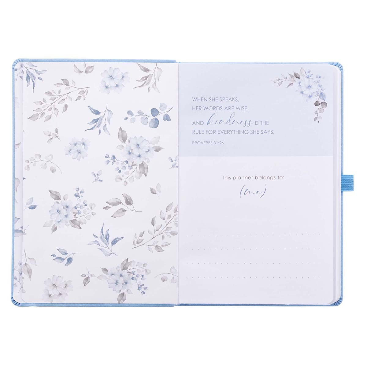 Blue Faux Leather Rolene Strauss Undated Planner