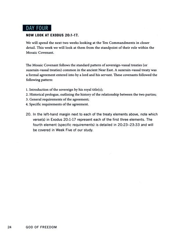 God of Freedom - Bible Study Book: A Study of Exodus 19-40 (with Streaming Access)