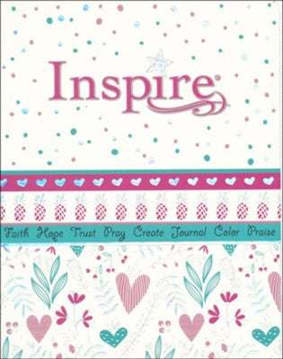 NLT Inspire Bible for Girls, Pink