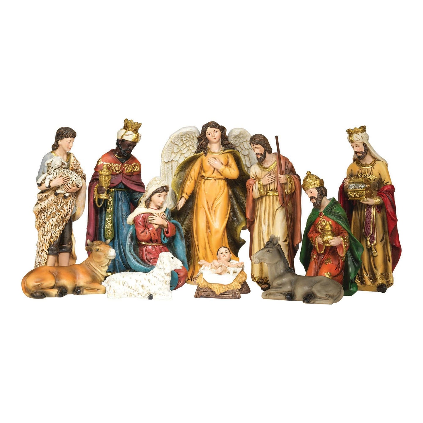 Dicksons - 11 PC Nativity Set Resin 6 1/2" H