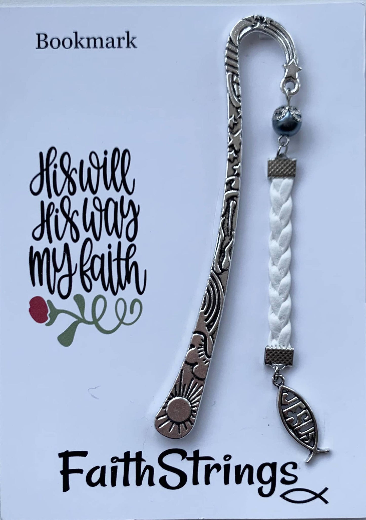 Faithstrings - Faithstring Bookmark Jesus Fish Christian Bible Reading Book